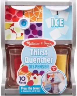 Melissa & Doug Wooden Thirst Quencher Drink Dispenser With Cups